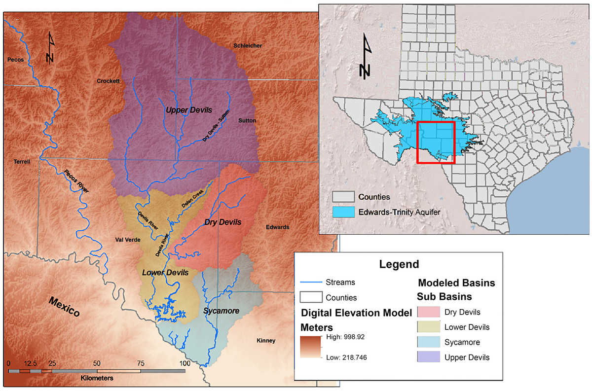 Devils River Watershed Map