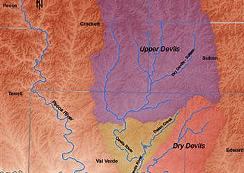 Devils River Watershed Map Devils River Watershed Map
