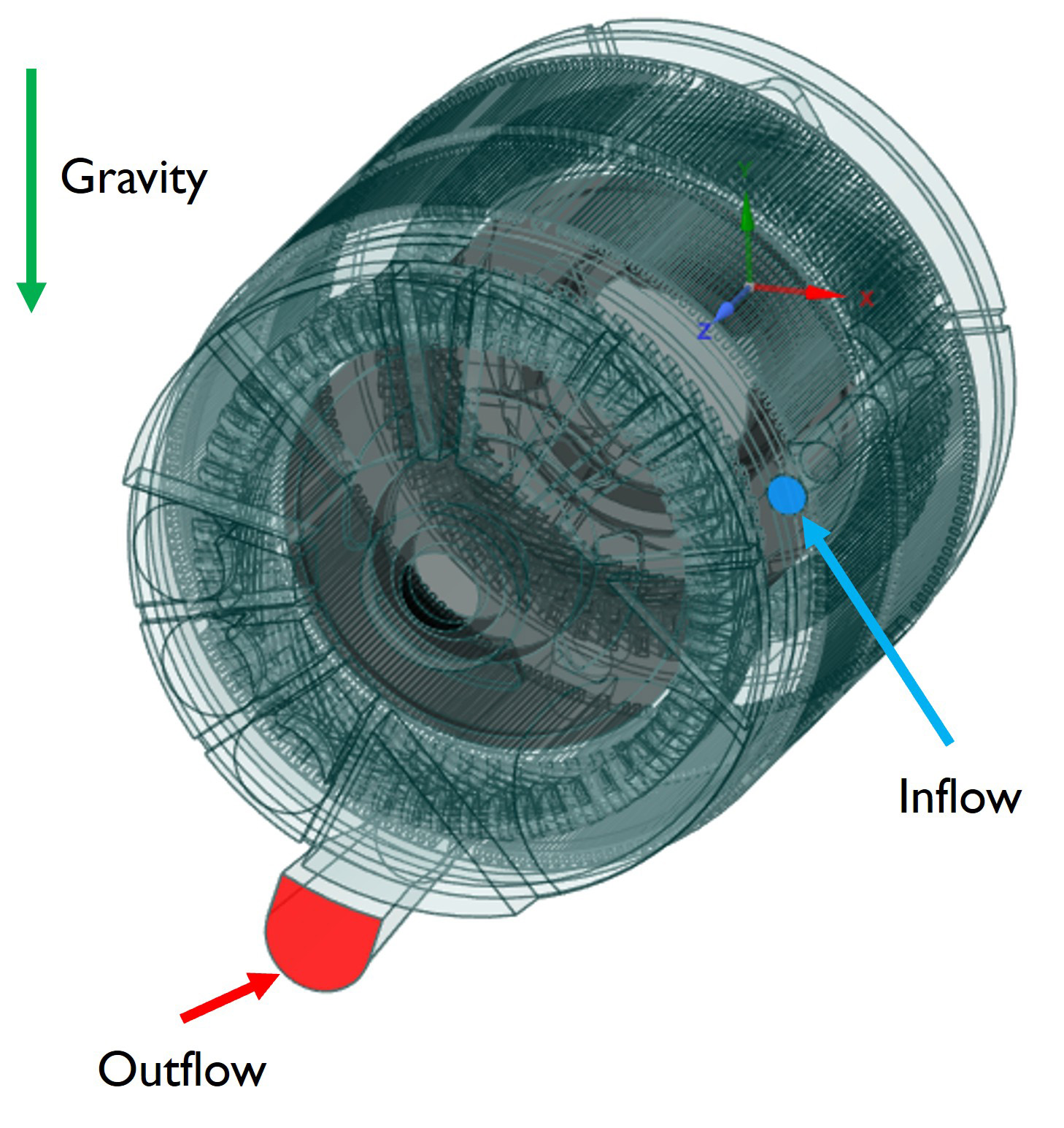 3D model of IMPSM with labels