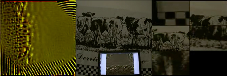 Example of GAN Learning Intricate Checkerboard Pattern and Compensating for Color Skew on LED Monitor