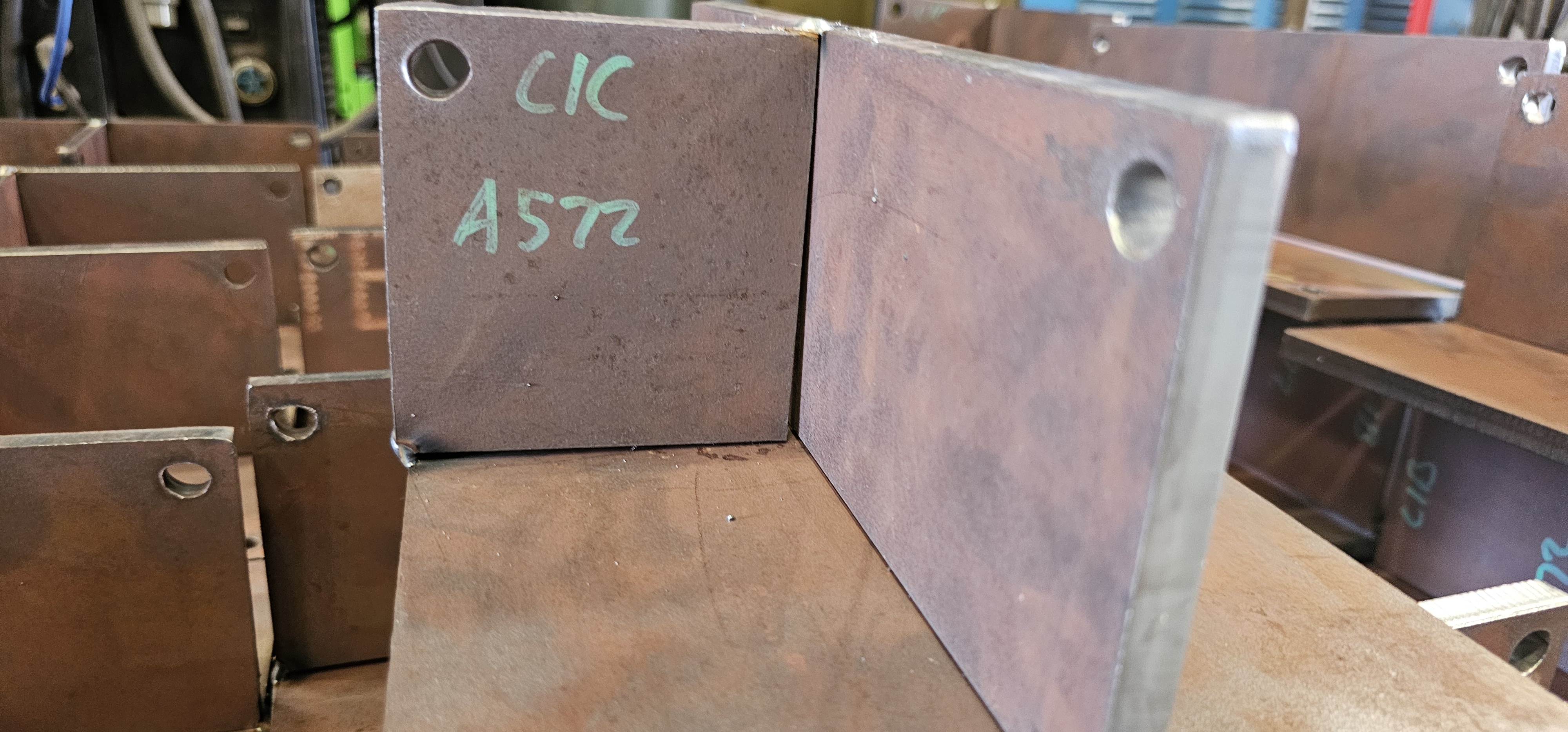 Figure 2: Physical test specimen with randomized input variation in the form of gaps and skew in mating plates.