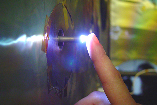 Collected HiSAC particles