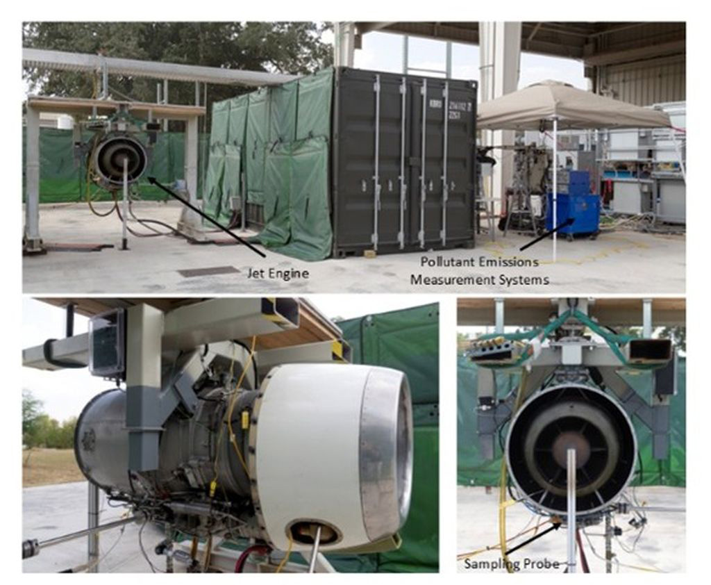 Three images showing different elements of SwRI test facility