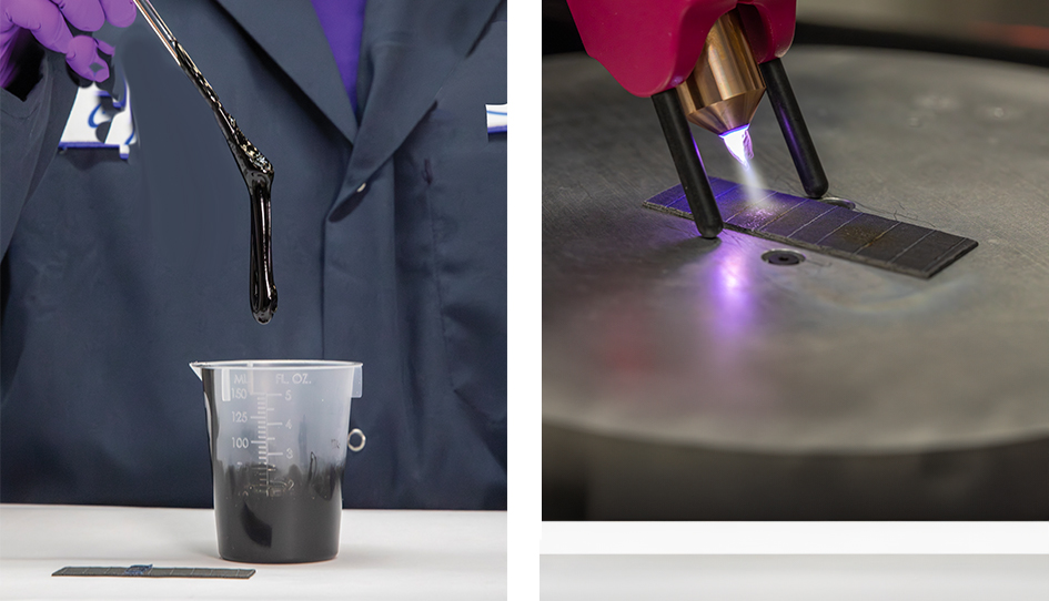 Evaluating novel carbon-fiber-reinforced polymer composite components