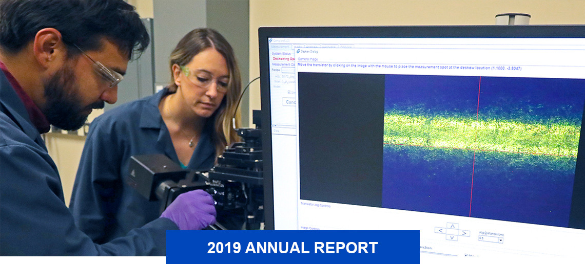 Variable angle spectroscopic ellipsometer, or VASE, can measure deposits at nanometer scales.