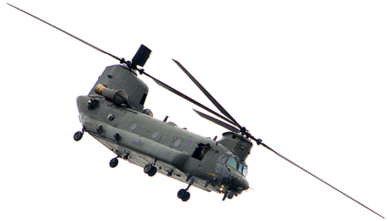 SwRI added capabilities to an existing test stand to evaluate new CH-47 Chinook cockpit control drive and longitudinal trim actuators.