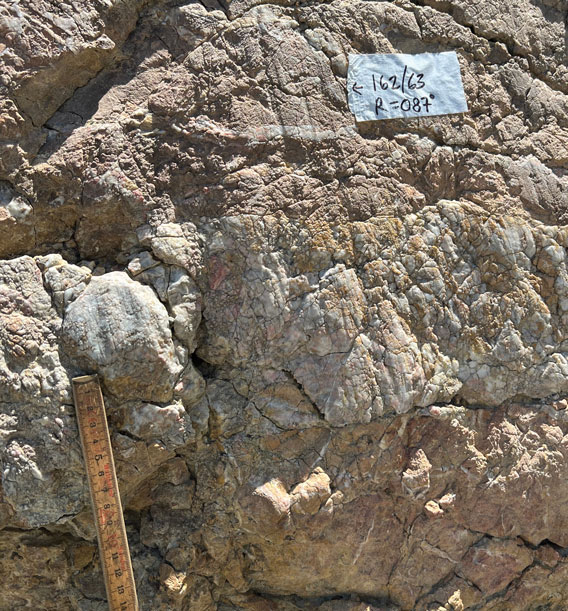 Normal fault in Clayton Valley, NV