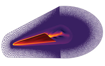 Graphic showing heat of projectile in flight glowing red and orange