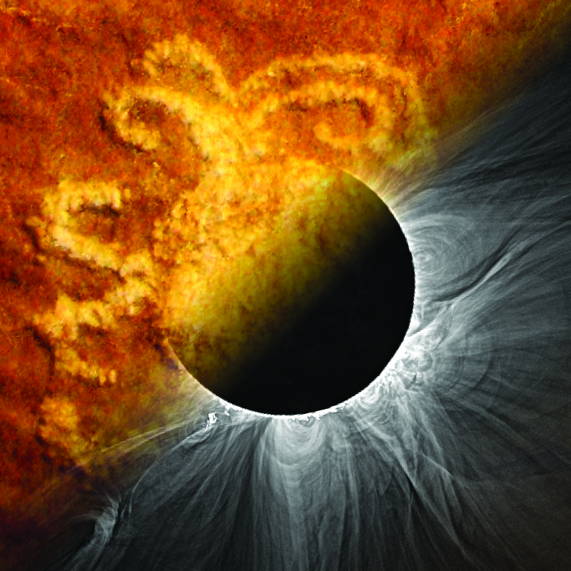 This composite image represents the Ancient and Modern Sun-Watching theme of the SwRI-led PUNCH Outreach program.
