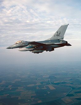 F-16 in flight