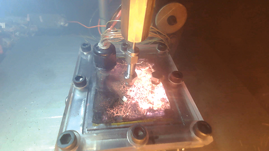 Flame spread without immersion cooling