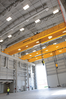 The inside view of SwRI's Heavy Article Test facility