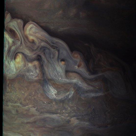 Waves of Jovian clouds