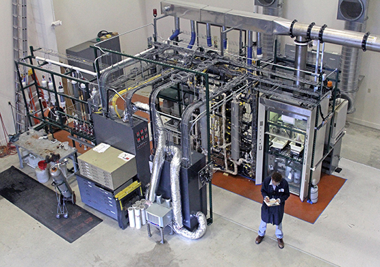 Laboratory-scale plant