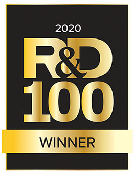 Black and gold R&D100 Award icon