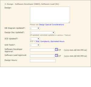 Software Task Design Screenshot