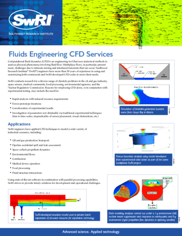 Go to Fluids Engineering CFD Services flyer