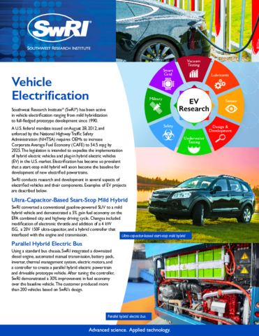 Go to Vehicle Electrification flyer