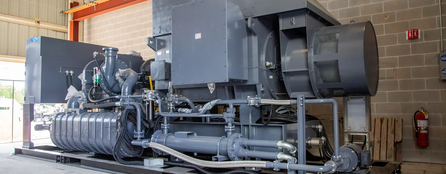 Photo of air compressor for FT8 combustion R&D