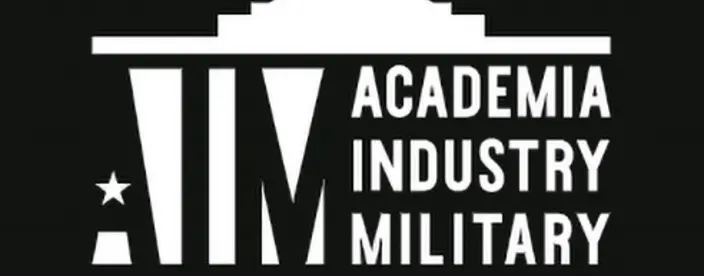 Academia, Industry, & Military (AIM) logo