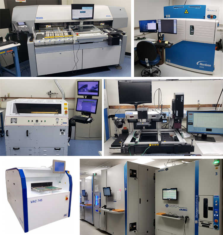 collage of avionics manufacturing systems equipment