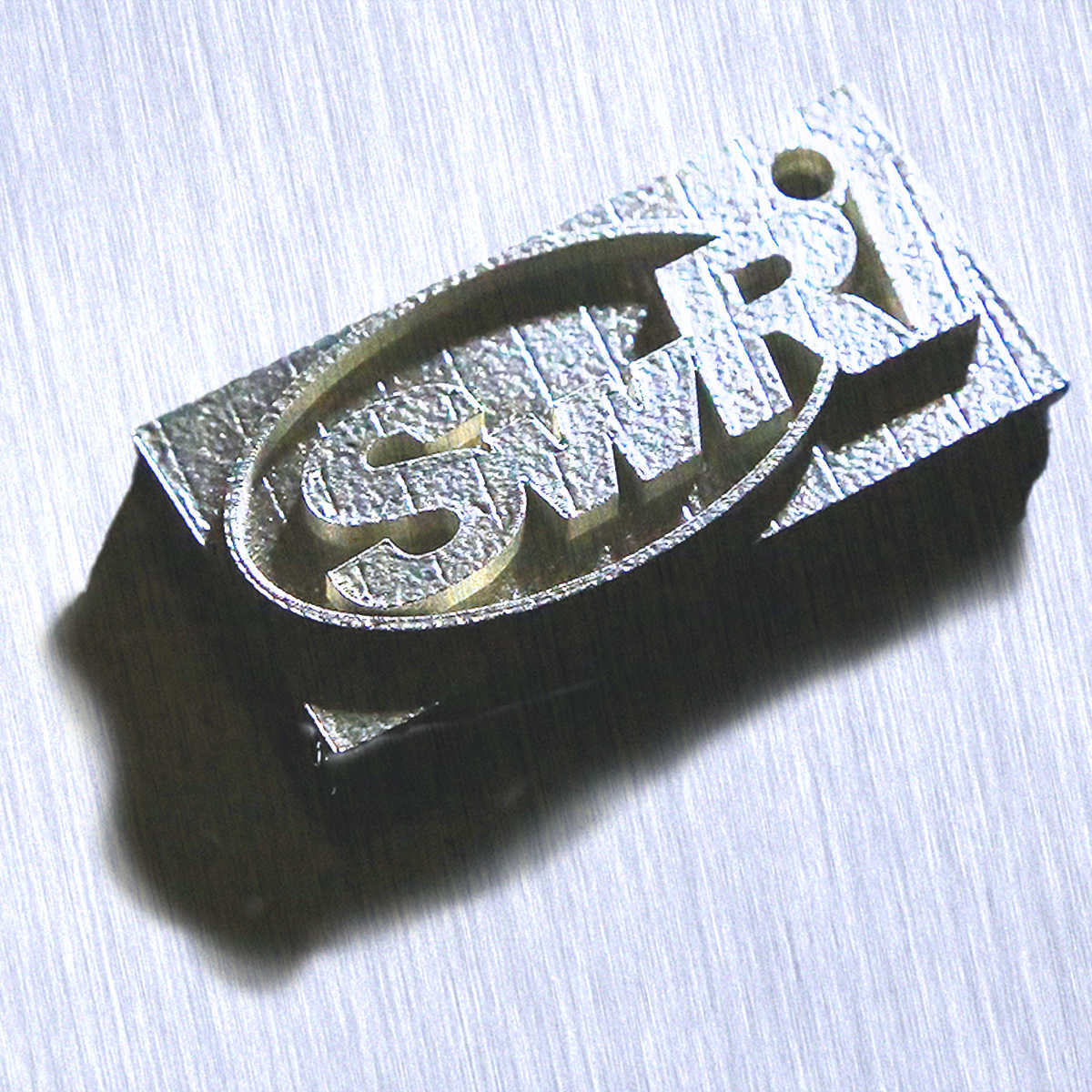 3D SwRI logo created using additive manufacturing 