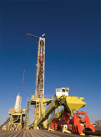 Large oil drilling rig