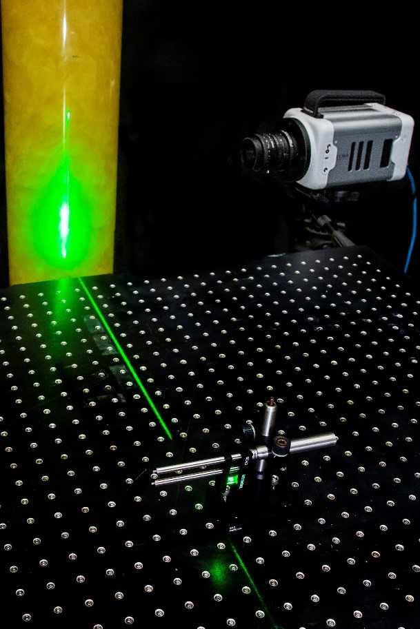planar laser induced fluorescence (PLIF) for fluid flow visualization and analysis