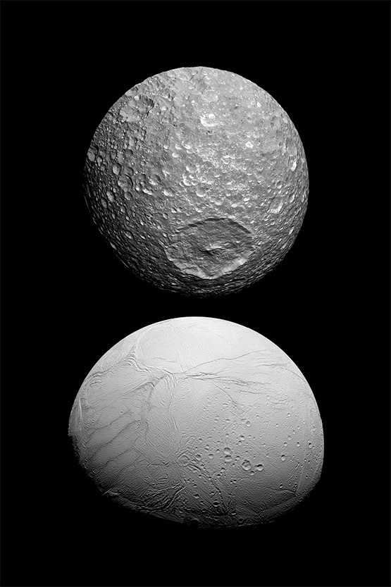 Saturn’s small moon Mimas