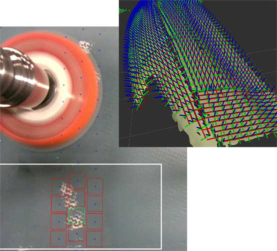 Terrestrially, Scan-N-Plan™ constructs 3D models of parts and generates raster tool paths. 