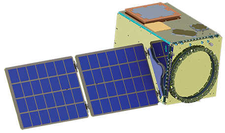 artistic rendering of 100 kg-class small satellite platform
