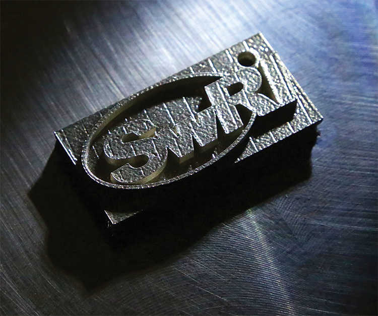 SwRI Logo Created with Additive Manufacturing