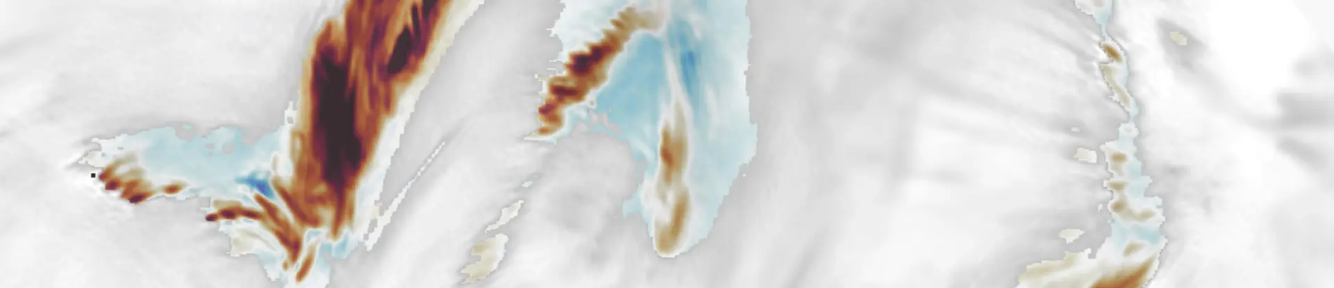 Telescope photo of circular flare ribbons