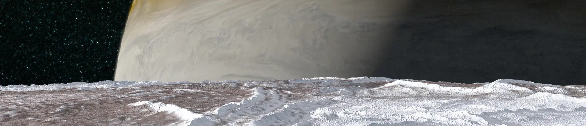 Cutaway illustration of Europa