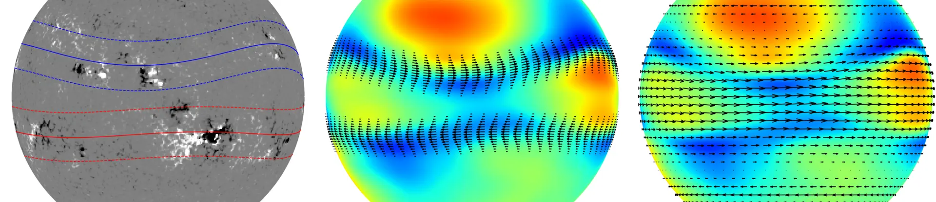 Solar observations of two warped toroid patterns