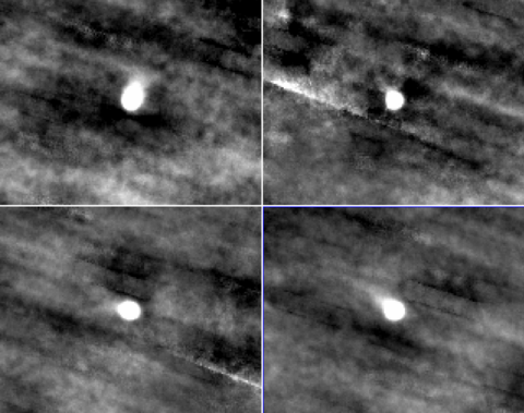 Four images created by PUNCH of Atlas over four days