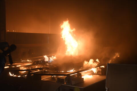 Large-scale fire testing of photovoltaic panel systems