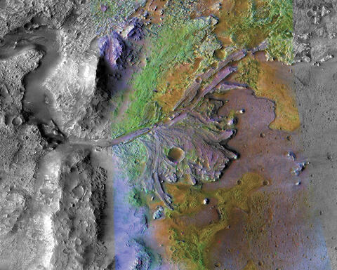 Jezero Crater on Mars