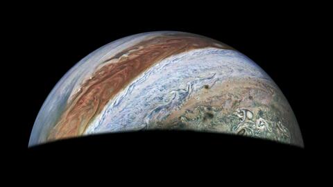 Image of Jupiter against black space