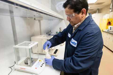 Scientist scales manufacturing process for antidotes in a lab