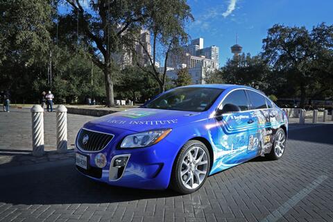 DEGR Demo Vehicle in Downtown San Antonio