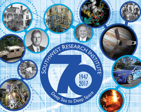 SwRI 70th anniversary poster