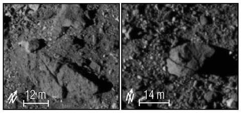 Surface of near-Earth asteroid Bennu 