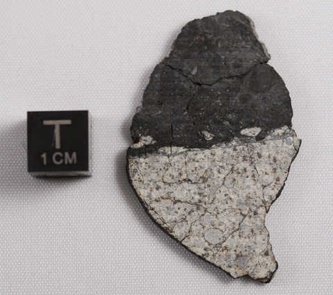 A meteorite fragment found after a 17–20 meter asteroid disrupted in the atmosphere near Chelyabinsk, Russia 
