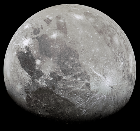 Image of Ganymede against a black background