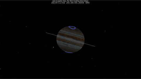 View of Jupiter from Juno spacecraft