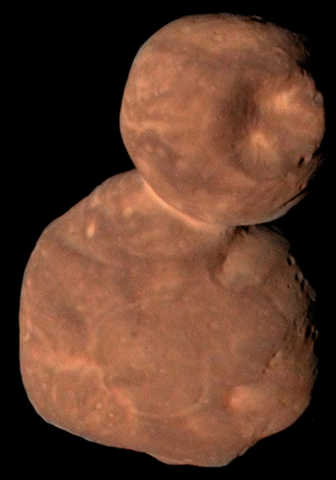 Composite image of Kuiper Belt object Arrokoth