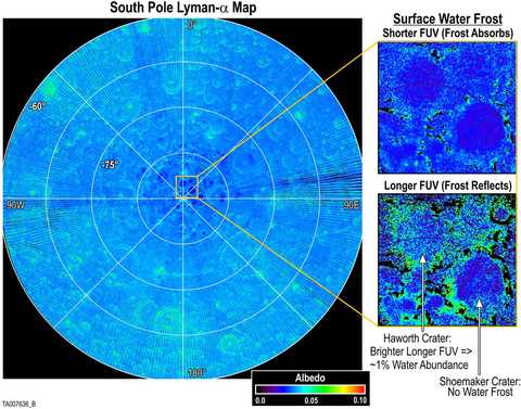 These images produced by the Lyman Alpha Mapping Project (LAMP)