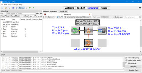 Schematic of a burner showing different tiles and their relations