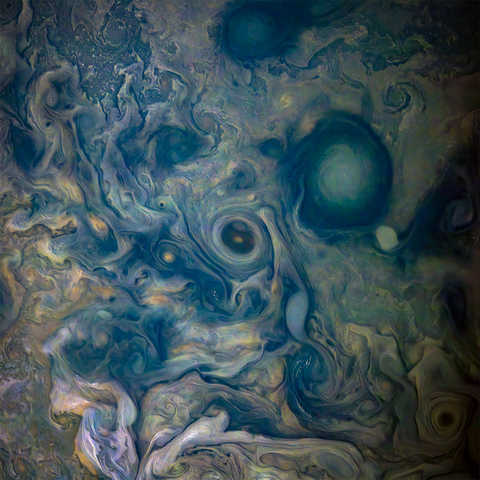 3D image of Jupiter’s atmosphere from Juno's perijove